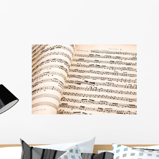 Background Musical Notes Wall Decal