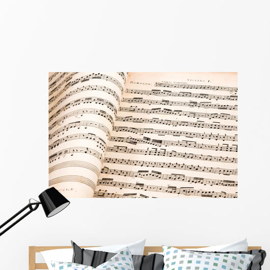 Background Musical Notes Wall Decal