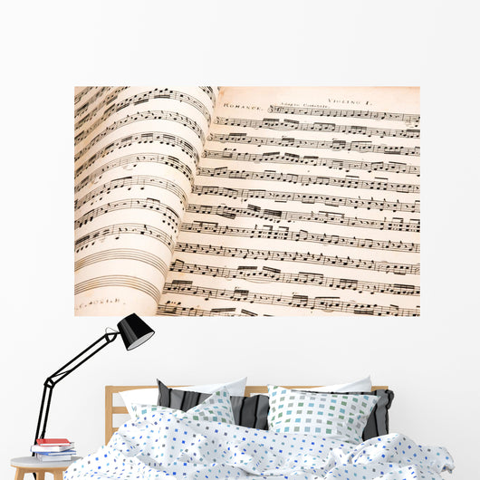 Background Musical Notes Wall Decal