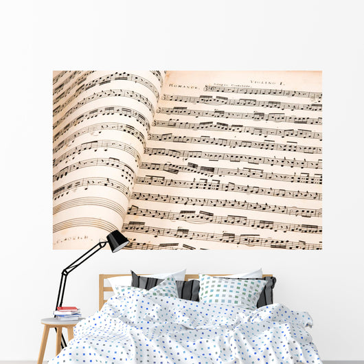 Background Musical Notes Wall Decal