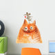 Cat with Mouse Wall Decal