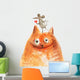 Cat with Mouse Wall Decal
