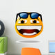 Funky smiley face icon wearing sunglasses Wall Decal