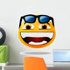 Funky smiley face icon wearing sunglasses Wall Decal
