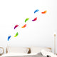 impronte piedi, arte, colori, creativit&atilde; ,fantasia Wall Decal