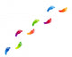 impronte piedi, arte, colori, creativit&atilde; ,fantasia Wall Decal