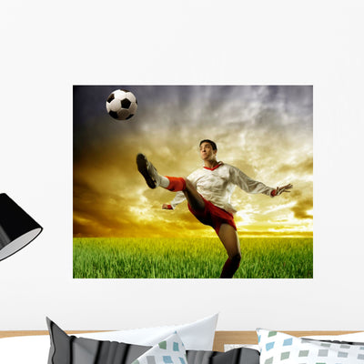 Champion Wall Decal shown on a wall