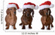 christmas wieners dog Wall Decal