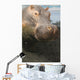 Closeup Portrait Stuffed Hippopotamus Wall Decal