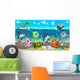Funny Marine Animals and Ship Wall Decal