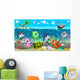 Funny Marine Animals and Ship Wall Decal