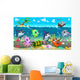 Funny Marine Animals and Ship Wall Decal