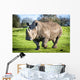 White Rhinoceros Wall Decal