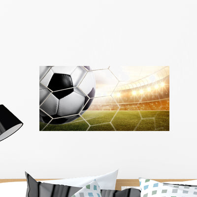 Stadium Goal Wall Decal 2 shown on a wall