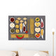 Mediterranean Food Collage Wall Decal