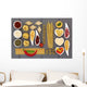 Mediterranean Food Collage Wall Decal