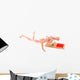 Mousetrap Captured Wooden Mannequin 2 Wall Decal