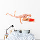 Mousetrap Captured Wooden Mannequin 2 Wall Decal