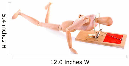Mousetrap Captured Wooden Mannequin 2 Wall Decal