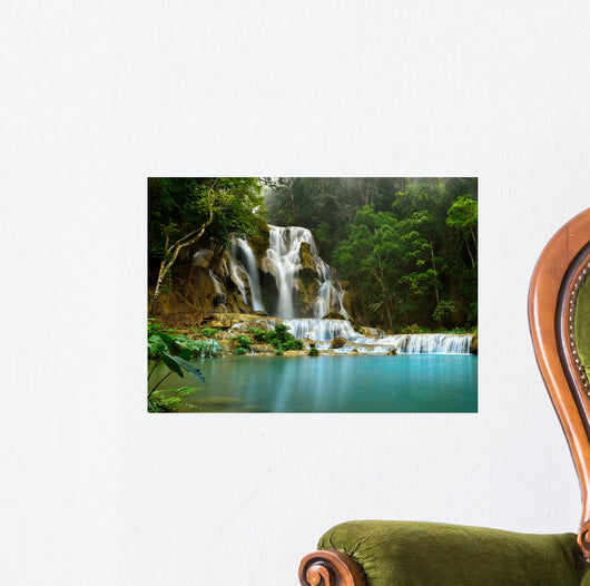 Kuang Si Waterfall Wall Decal