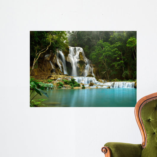 Kuang Si Waterfall Wall Decal
