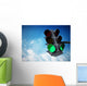 Green traffic light Wall Decal