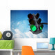 Green traffic light Wall Decal