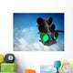 Green traffic light Wall Decal
