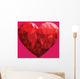 polygon heart illustration Wall Decal