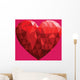 polygon heart illustration Wall Decal