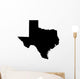map of the U.S. state of Texas Wall Decal
