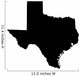 map of the U.S. state of Texas Wall Decal