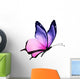 flying purple butterfly Wall Decal