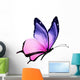 flying purple butterfly Wall Decal