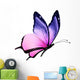 flying purple butterfly Wall Decal