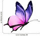 flying purple butterfly Wall Decal