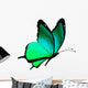 Turquoise butterfly Wall Decal