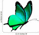 Turquoise butterfly Wall Decal