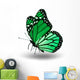 Green monarch butterfly Wall Decal