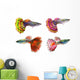 Beautiful Guppy Fish Wall Decal
