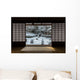 Snow in Japanese Garden Wall Decal