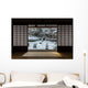 Snow in Japanese Garden Wall Decal