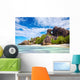 Anse Source D'argent Beach Wall Decal