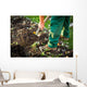 Gardening - man digging the garden soil with a spud Wall Decal