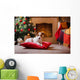 Christmas Jack Russell Terrier Wall Decal