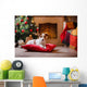 Christmas Jack Russell Terrier Wall Decal