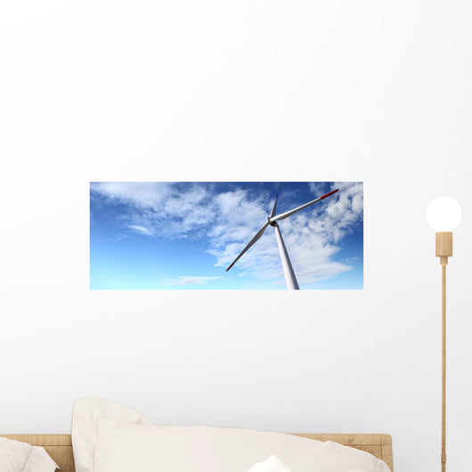 energy wind turbines and sky with clouds Wall Decal