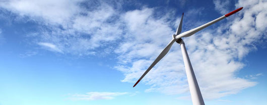 energy wind turbines and sky with clouds Wall Decal