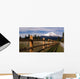 Ranch Fence Row Countryside Rural California Mt Shasta Wall Decal