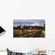 Ranch Fence Row Countryside Rural California Mt Shasta Wall Decal